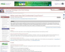 When and How Did Continental Crust Form?