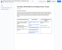 Social work 515: Skills for the Helping Process-Groups