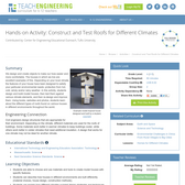 Construct and Test Roofs for Different Climates