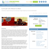 Mission to Mars Content Guide