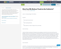 How Can We Reduce Trash in the Cafeteria?