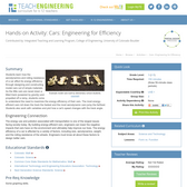 Cars: Engineering for Efficiency
