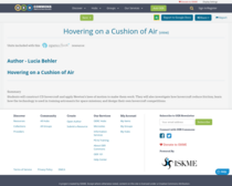 Hovering on a Cushion of Air