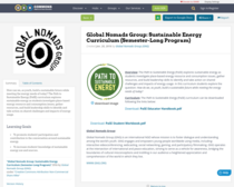 Global Nomads Group: Sustainable Energy Curriculum (Semester-Long Program)