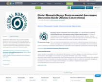 Global Nomads Group: Environmental Awareness Discussion Guide (Alumni Connections)
