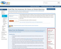 Role Play: Six Americas, Six Views on Global Warming