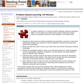 Problem-Based Learning: UV Menace