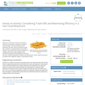Considering Trade-Offs and Maximizing Efficiency in a Fast Food Restaurant