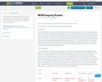 W200 Inquiry Project