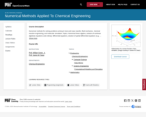 Numerical Methods Applied to Chemical Engineering