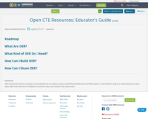 Open CTE Resources: Educator's Guide