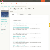 Algebra Explorations, Pre-K through Grade 7