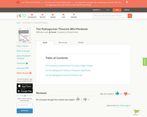 The Pythagorean Formula Mini-Flexbook