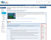 Climate Change in the Pacific Northwest, Alaska and The Islands