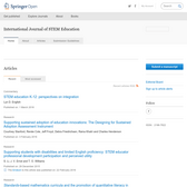 International Journal of STEM Education