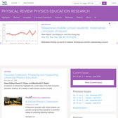 Physical Review Physics Education Research