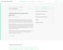 Understanding Text-Dependent Questions