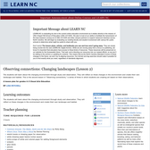 Observing Connections: Changing Landscapes
