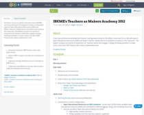 ISKME's Teachers as Makers Academy 2012