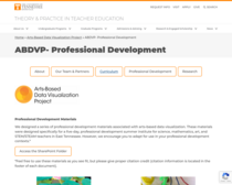 Arts-Based Data Visualization Project Professional Learning for Middle Grades Educators
